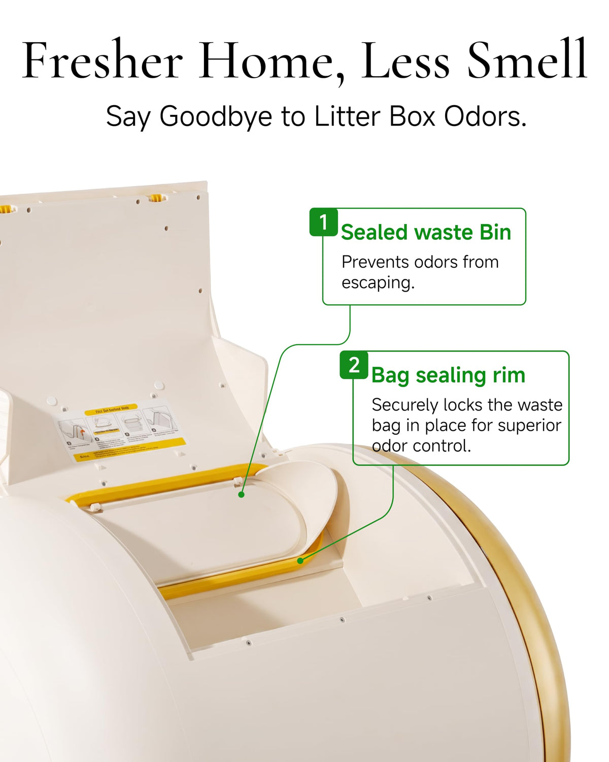 Automatic Self Cleaning Litter Box with Night Light P869101