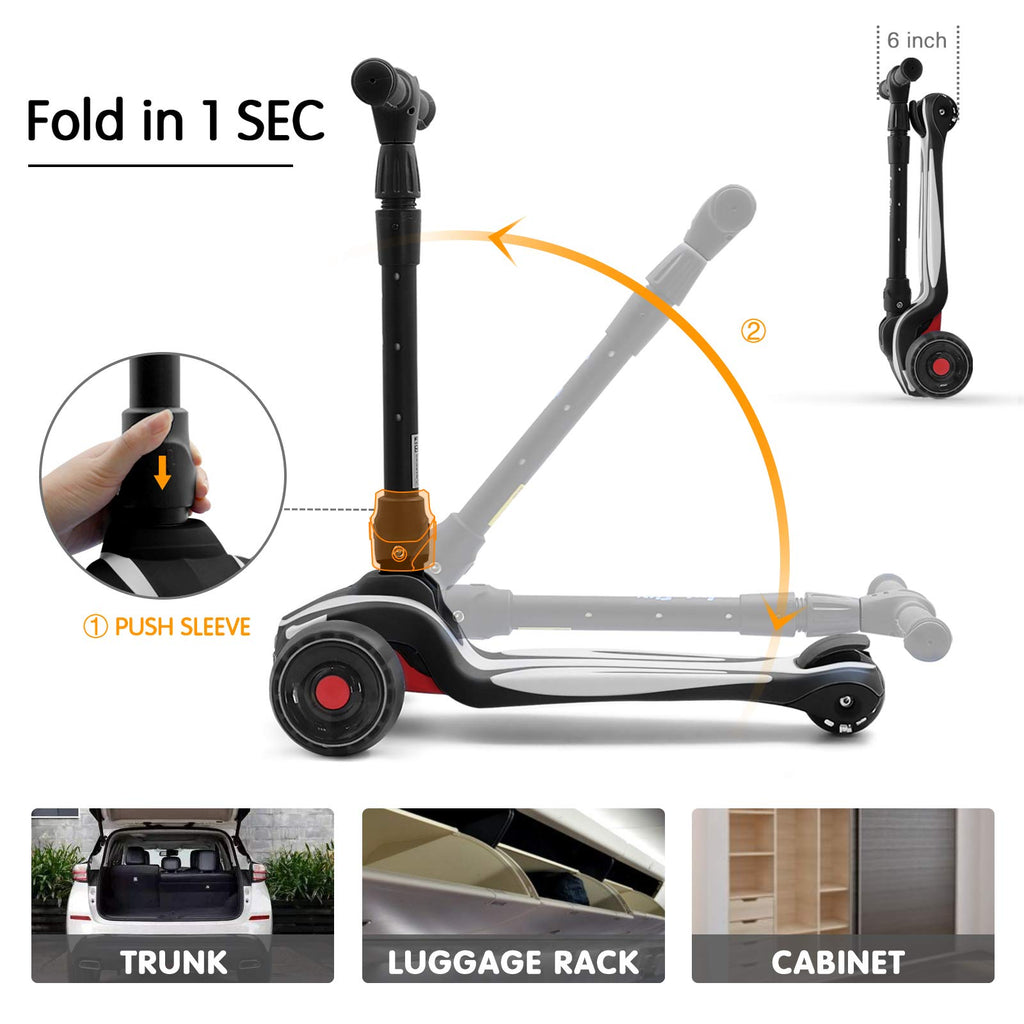 3 Wheels Scooter with Adjustable Height & LED Light V28911