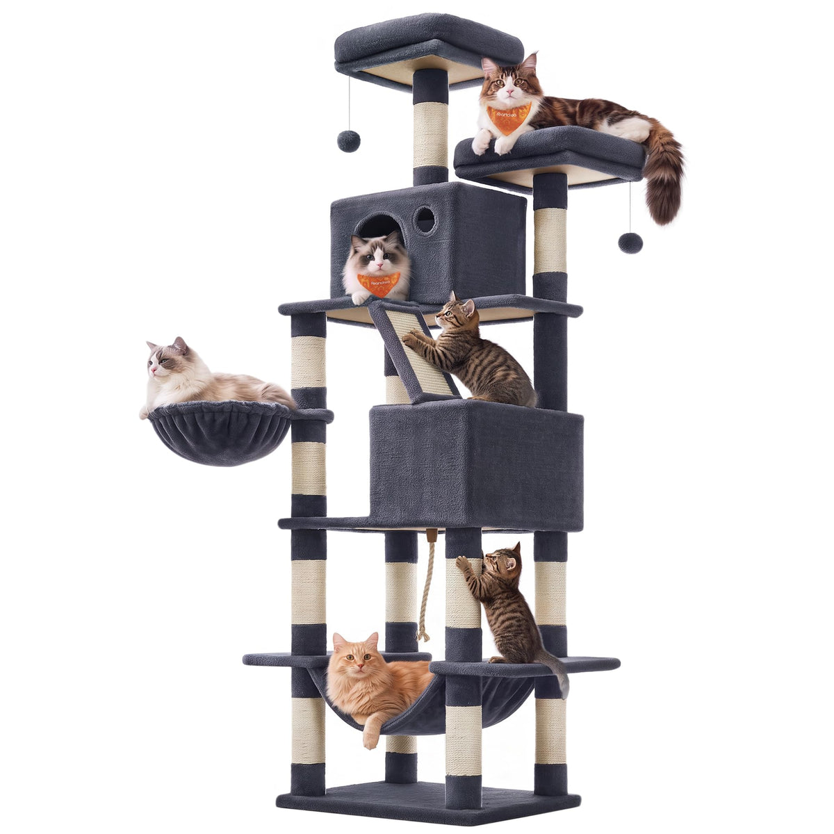 81.1-Inch Multi-Level Cat Tree S807206
