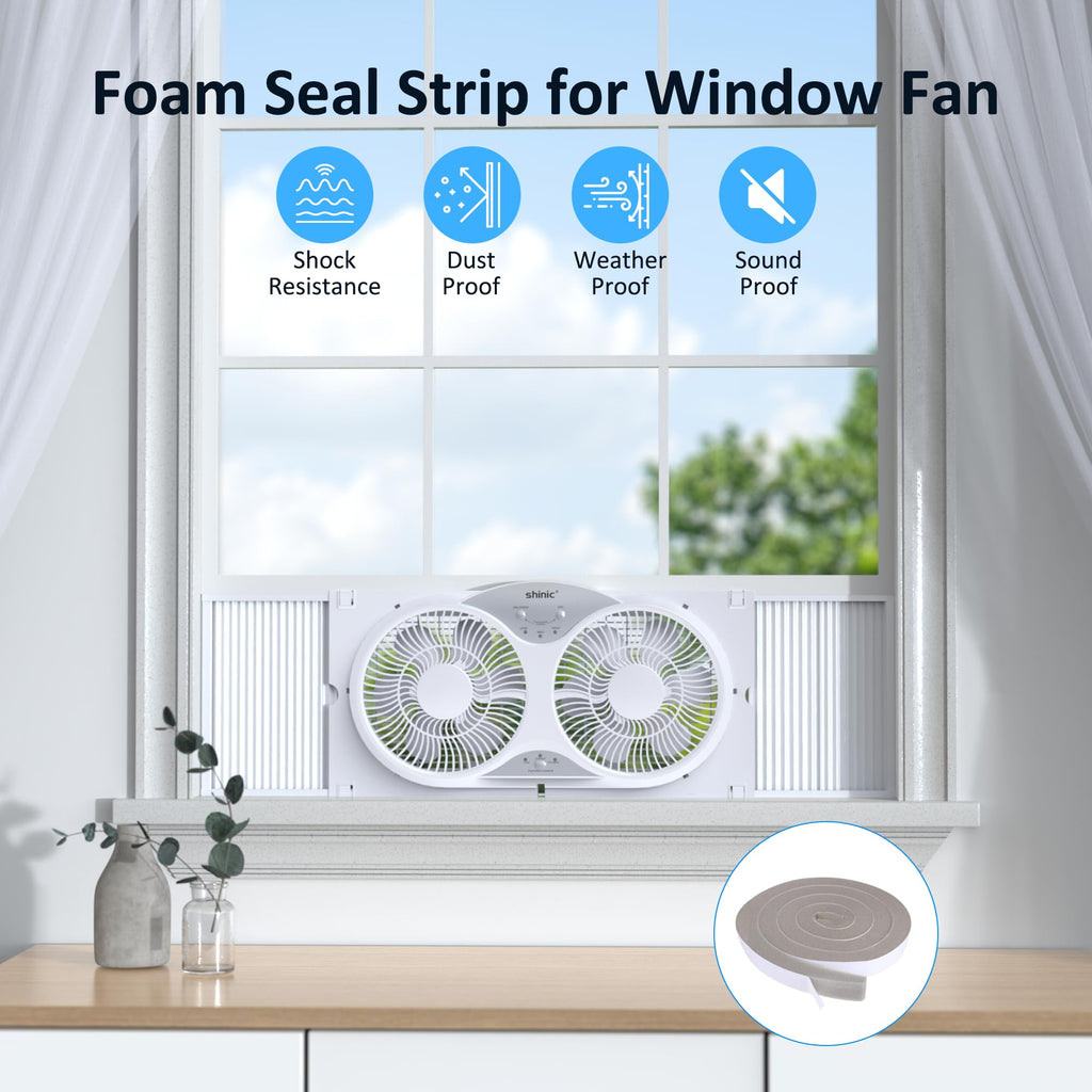 9" Twin Window Fan with Remote C1655