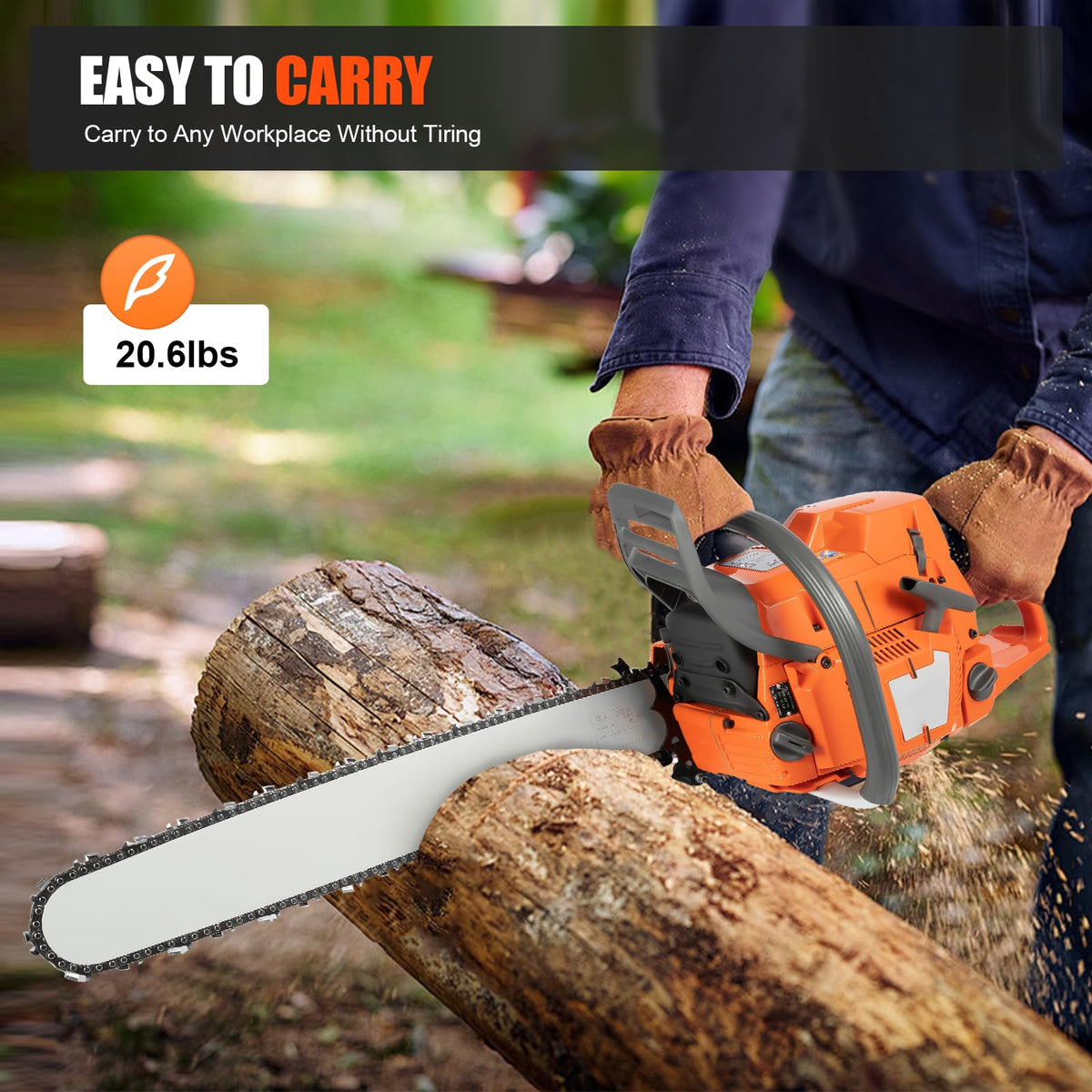 71.8CC 24inch 2-Stroke Gas Chainsaw E5357