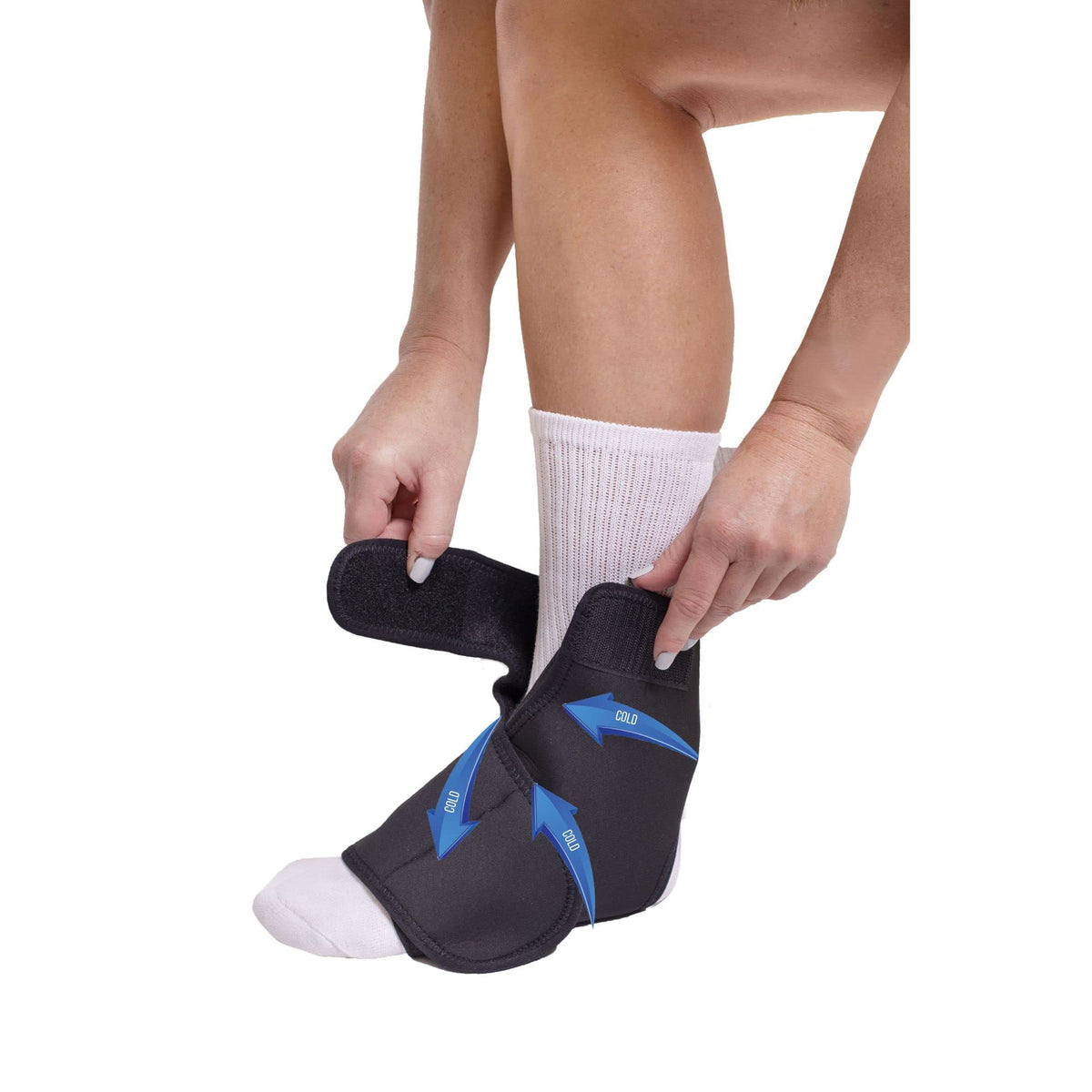 Ultra Light Short Full Shell Walking Boot + Ankle & Foot Reusable Ice Pack A514