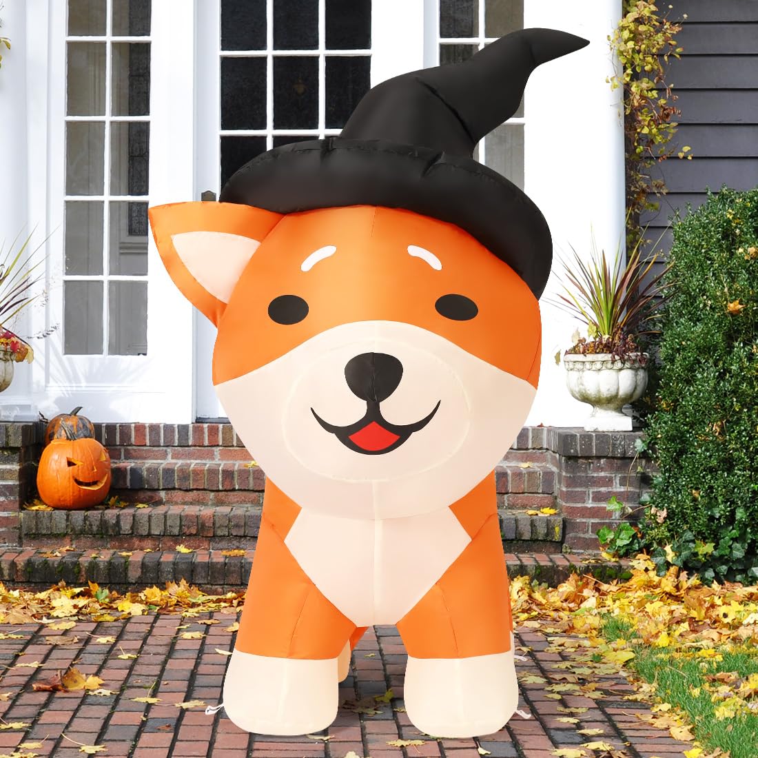 4 FT Halloween Inflatable Corgi Dog Outdoor Decorations G600975