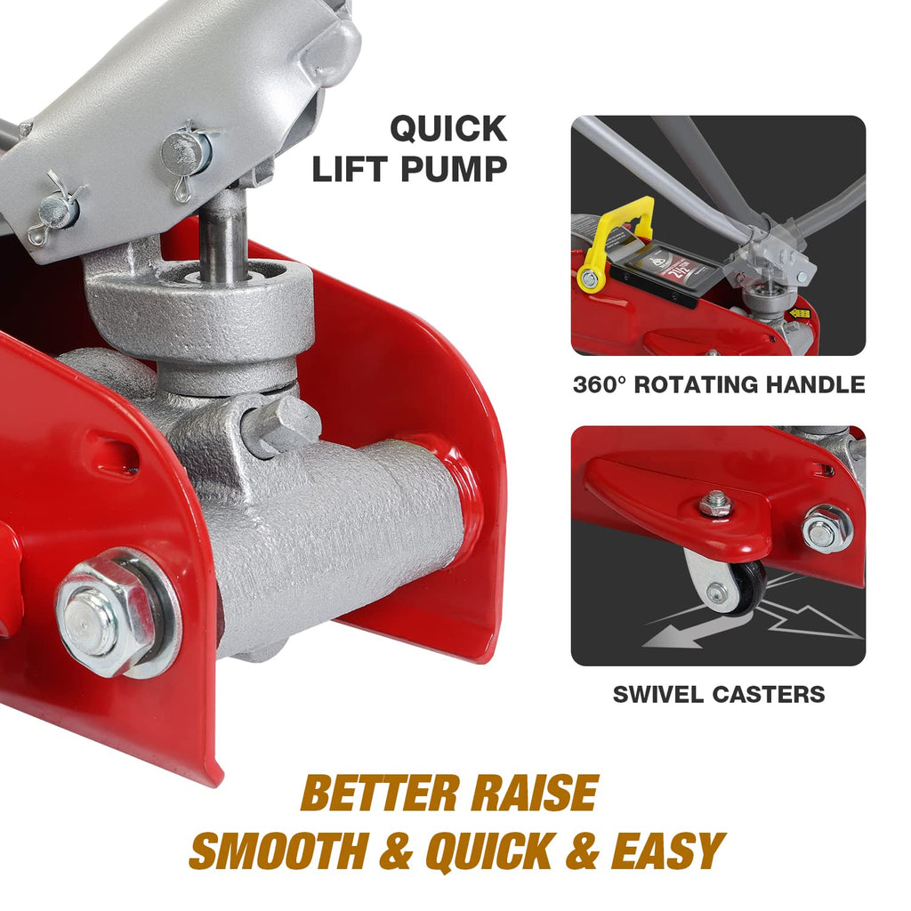 2.5 Ton Low Profile Hydraulic Floor Jack with Storage Case C8112