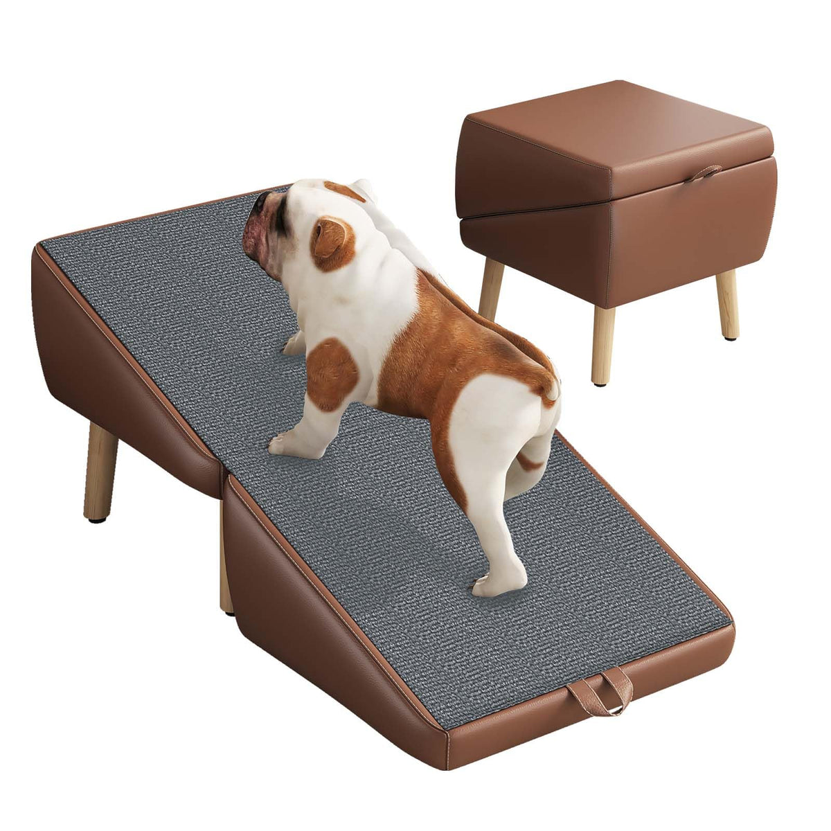 16" H Foldable Wooden Pet Stairs Z461