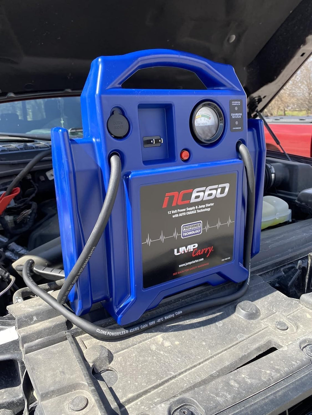 Portable Vehicle Starting Unit 1700 Peak Amps 12V 2 Pack X265