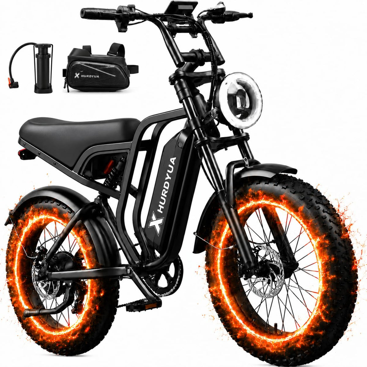 Electric Bike 1500W Peak Motor 48V 15.6Ah Removable Battery D923