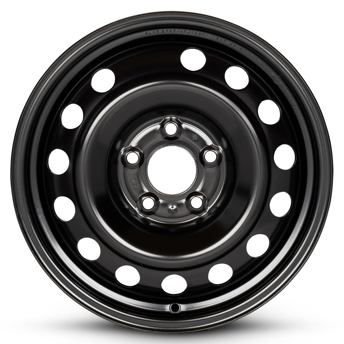 16 Inch Black Painted Steel Rim K4719