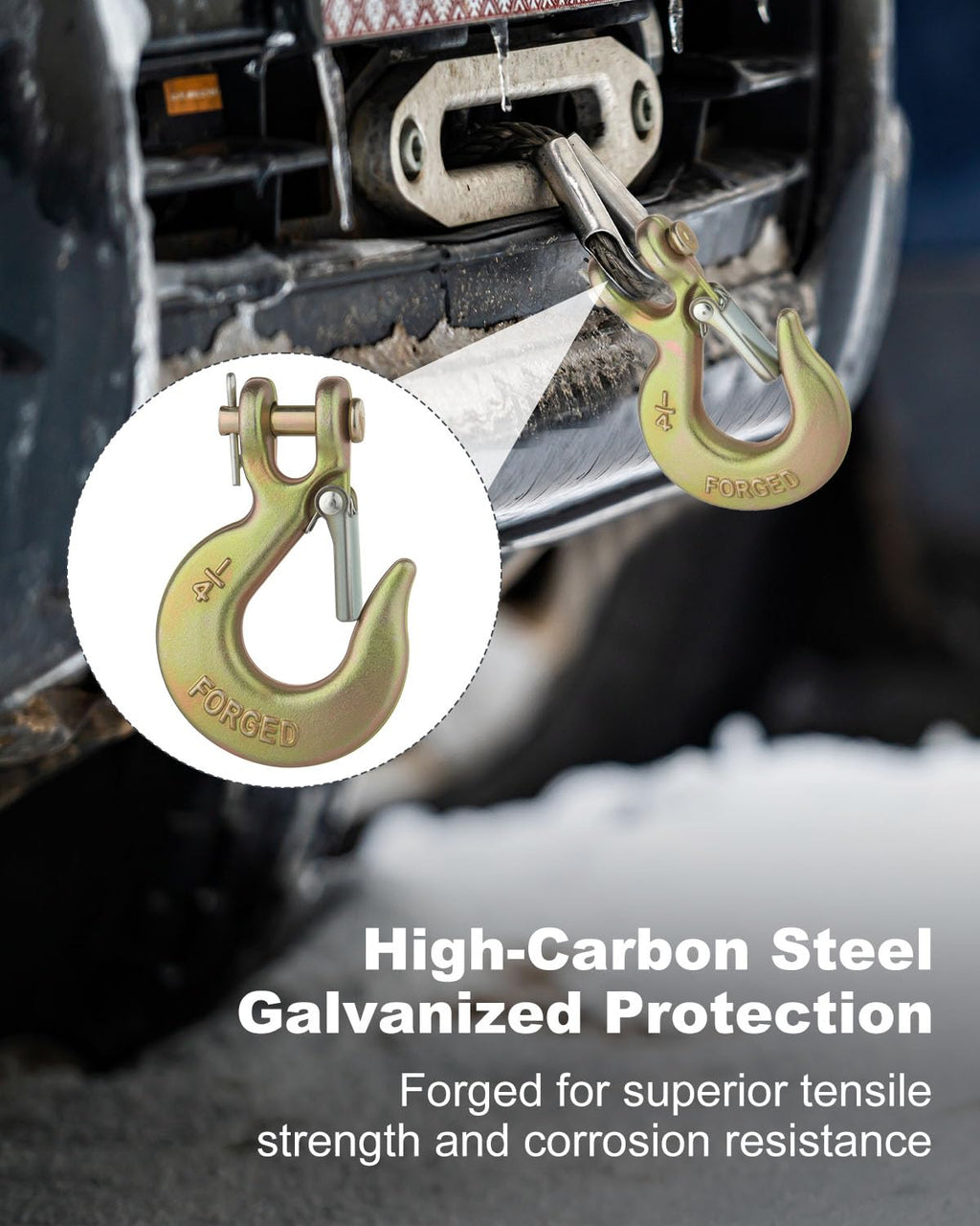 3/8" Clevis Slip Hook with Safety Latch Grade 70 T37915