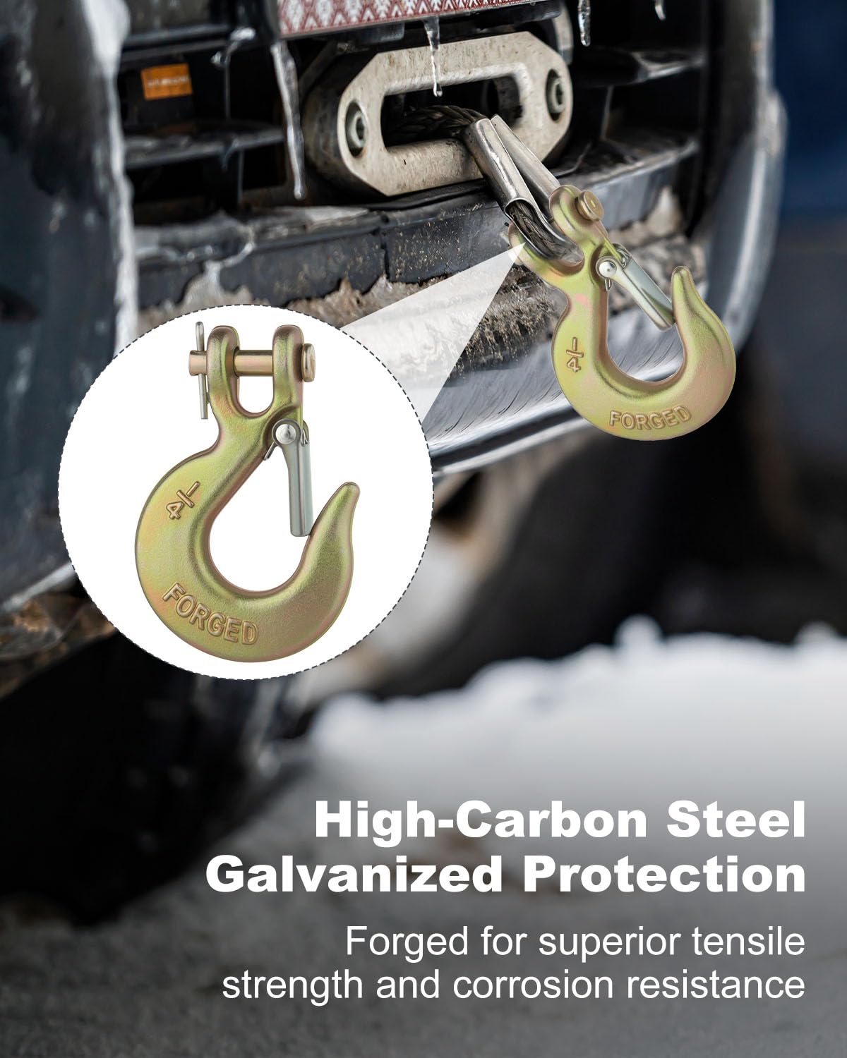 3/8" Clevis Slip Hook with Safety Latch Grade 70 T37915