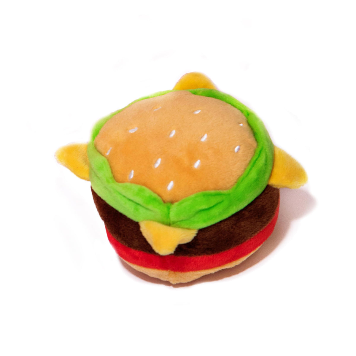 Hamburger Dog Toy with Squeaker J6515