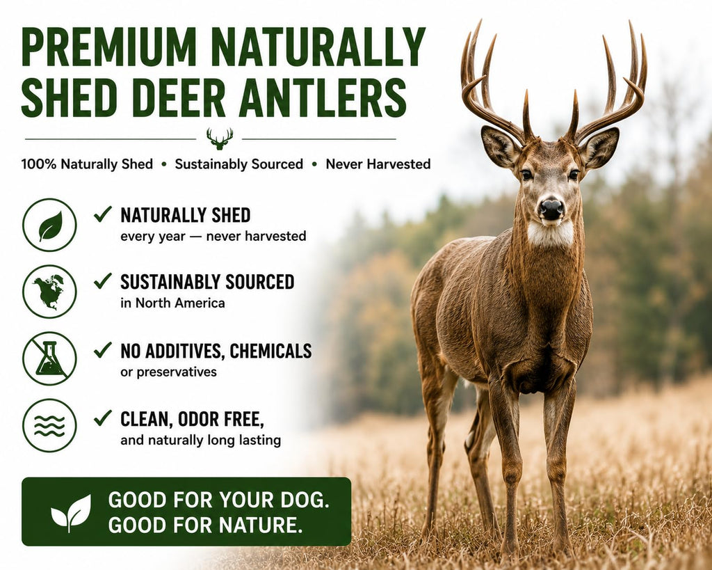 Deer Antler Dog Chews One Pound U258