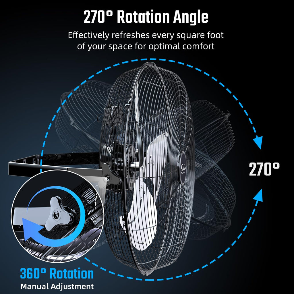 18 Inch 3 Speed Metal Wall Mount Fan I993