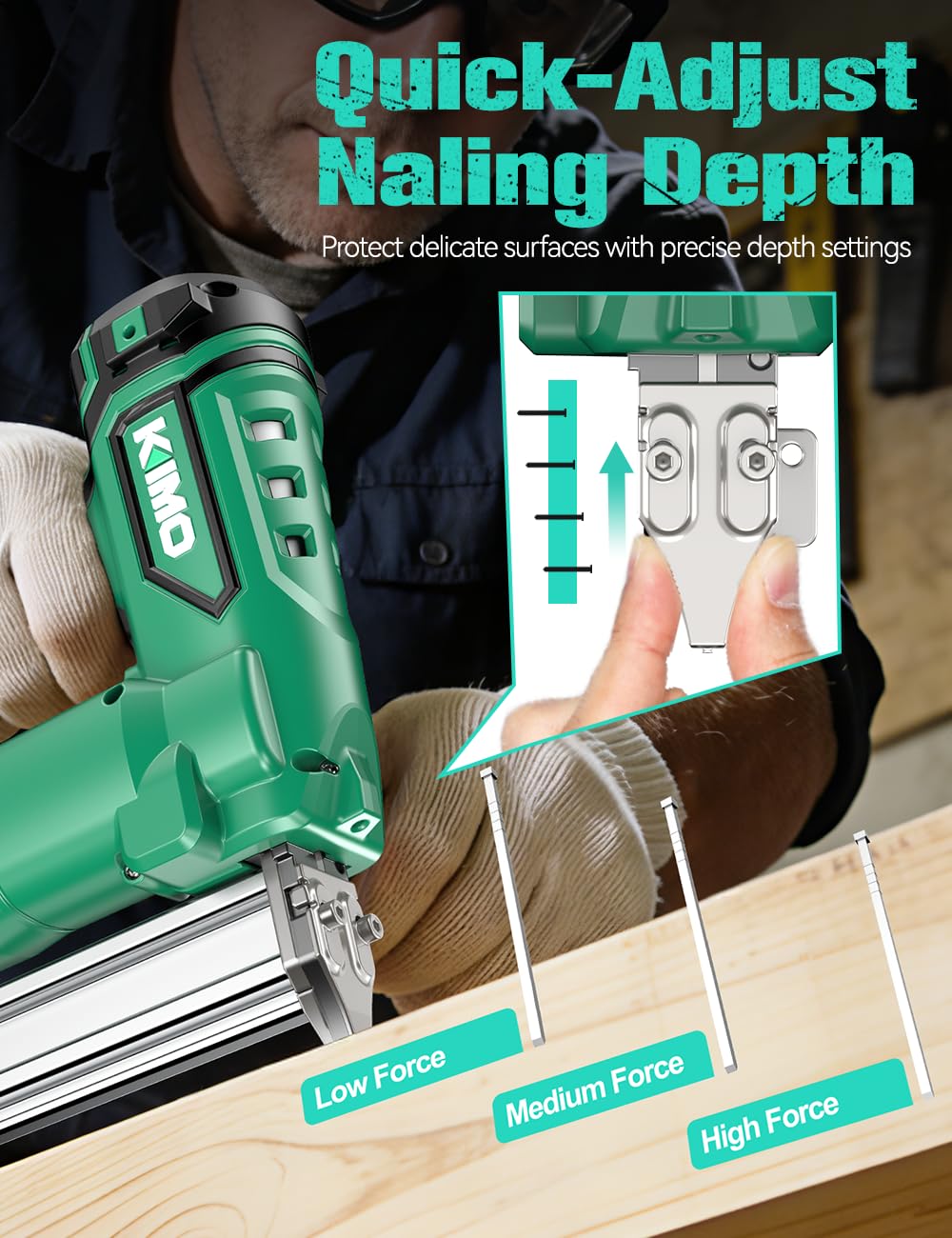 Cordless Brad Nailer 18 GA with 5000pcs Nails J5728