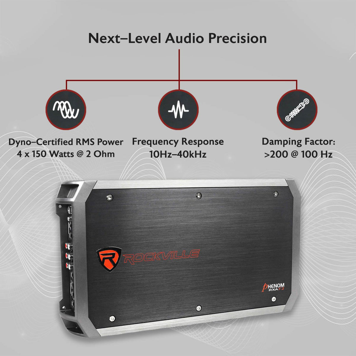4-Channel Class A/B Car Amplifier 2400W Peak J331456