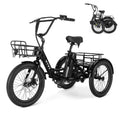 20'' Folding Electric Trike 750W 3-Wheel Bike with Removable Battery O774