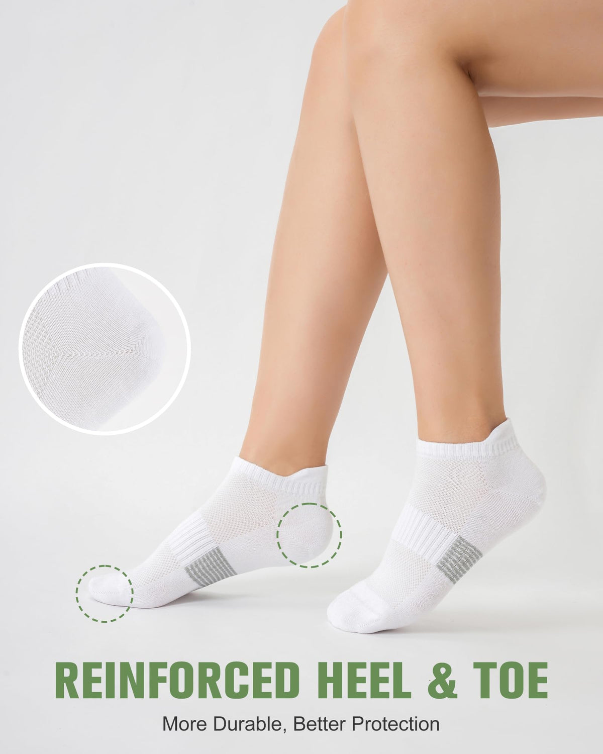 Women's Bamboo Viscose Ankle Socks, 6 Pairs R970665