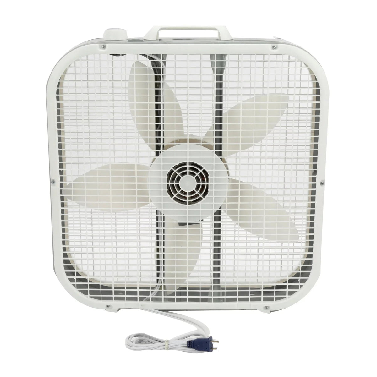 20" 3 Speeds White Portable Floor Fan W685377