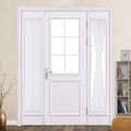 White 25 x 72 Inches Sidelight Sheer Curtains P5712