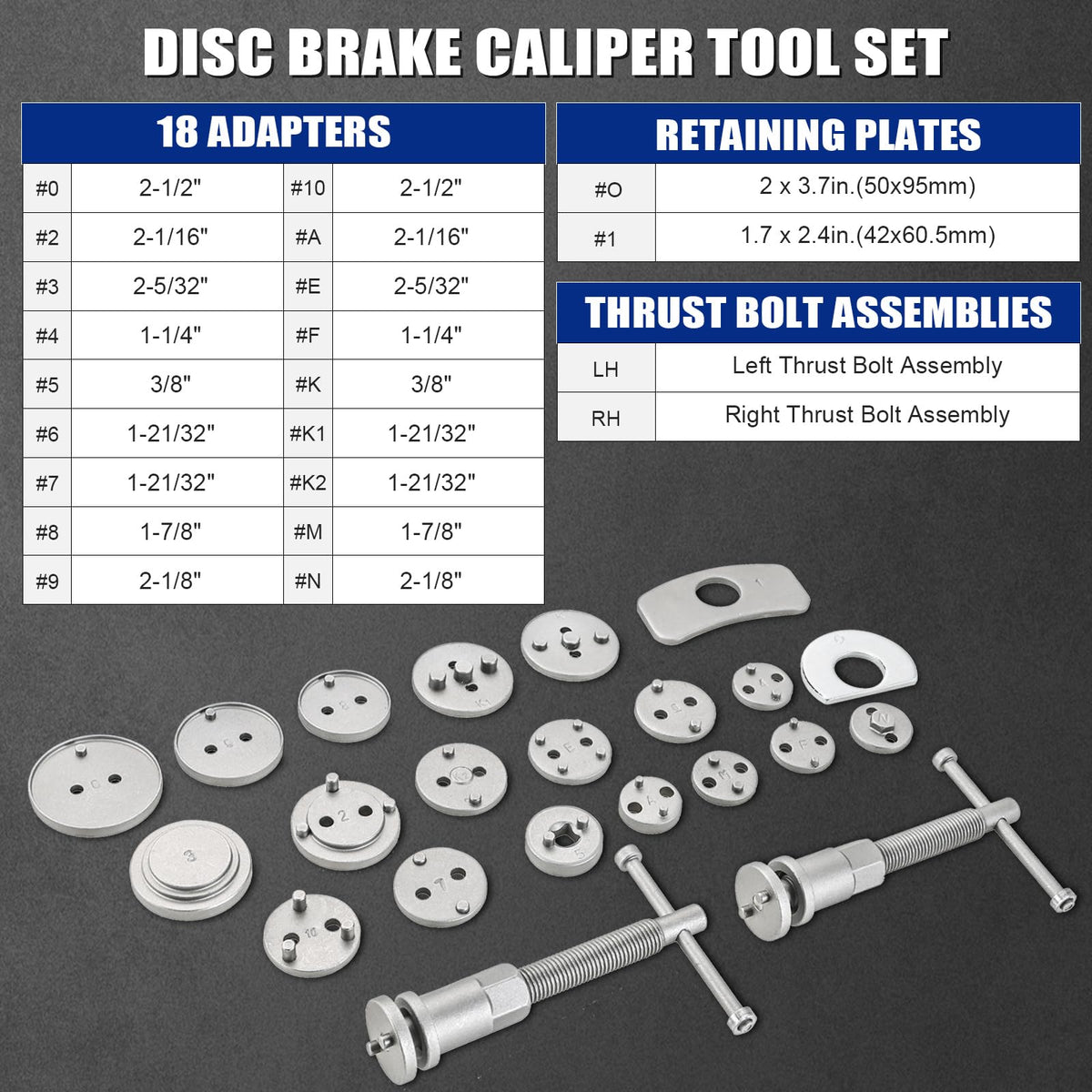 Heavy Duty Disc Brake Caliper Tool Set D643300