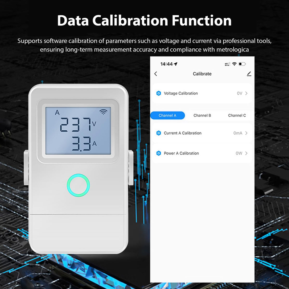 Wi Fi Real Time Electricity Usage Monitor with 3 100A Clamps X593815