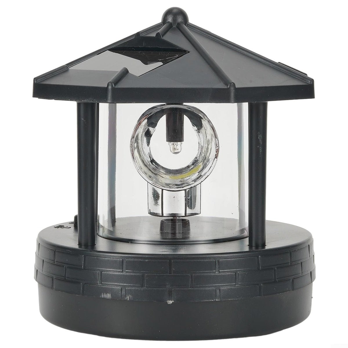 Black Solar Lighthouse Outdoor Light X9443