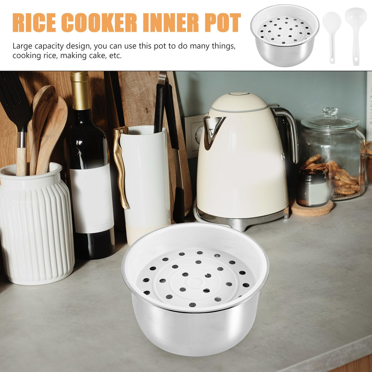 3L Stainless Steel Non Stick Rice Cooker Inner Pot W908223