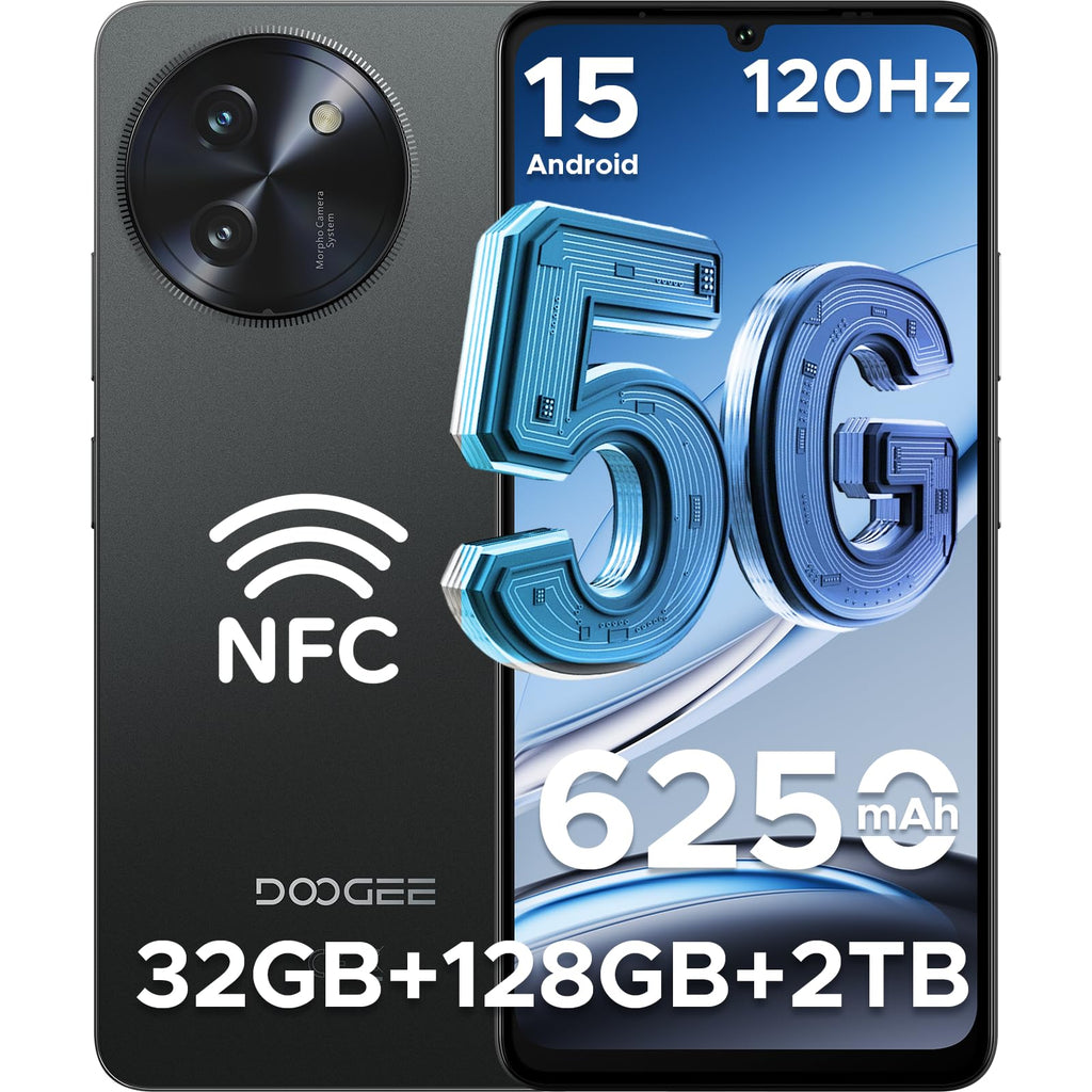 5G Unlocked Android Smartphone 32GB+128GB 6.75" 120Hz Dual SIM 6250mAh U1883