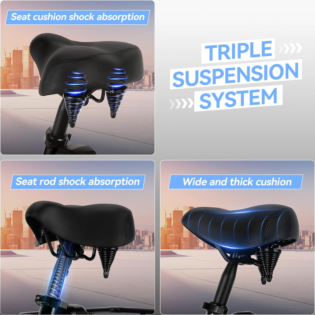 20'' Folding Electric Trike 750W 3-Wheel Bike with Removable Battery O774