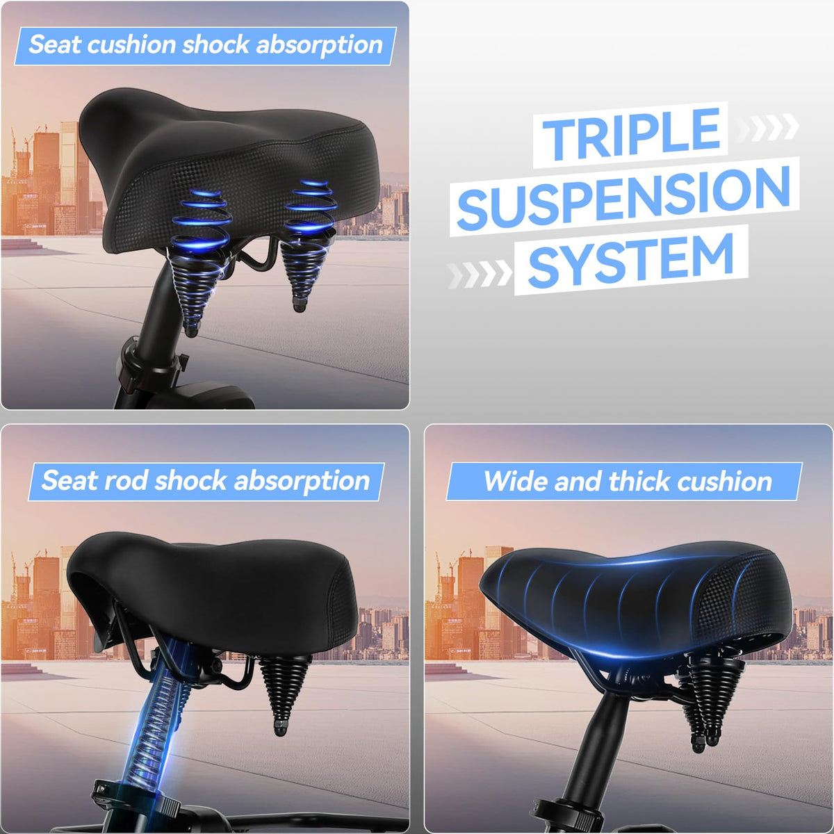 20'' Folding Electric Trike 750W 3-Wheel Bike with Removable Battery O774