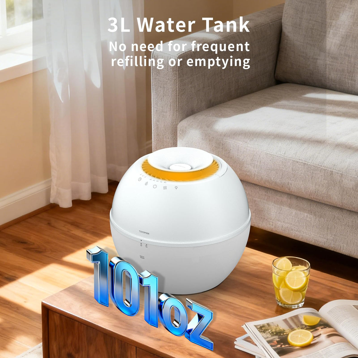2-in-1 Dehumidifier & Humidifier with Purifier, 101oz Tank H578