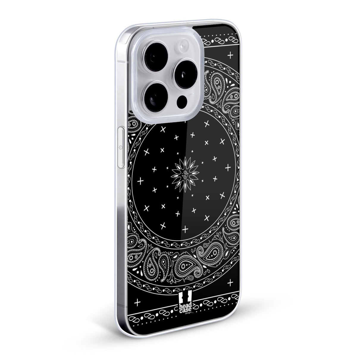 Black Classic Paisley Bandana Gel Case A874009