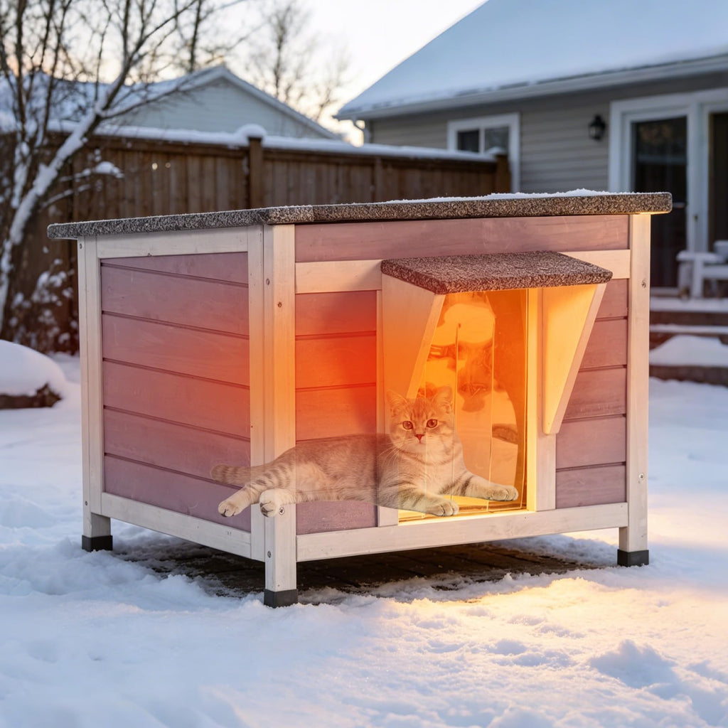 Outdoor Cat House with Insulated Liner Z4281