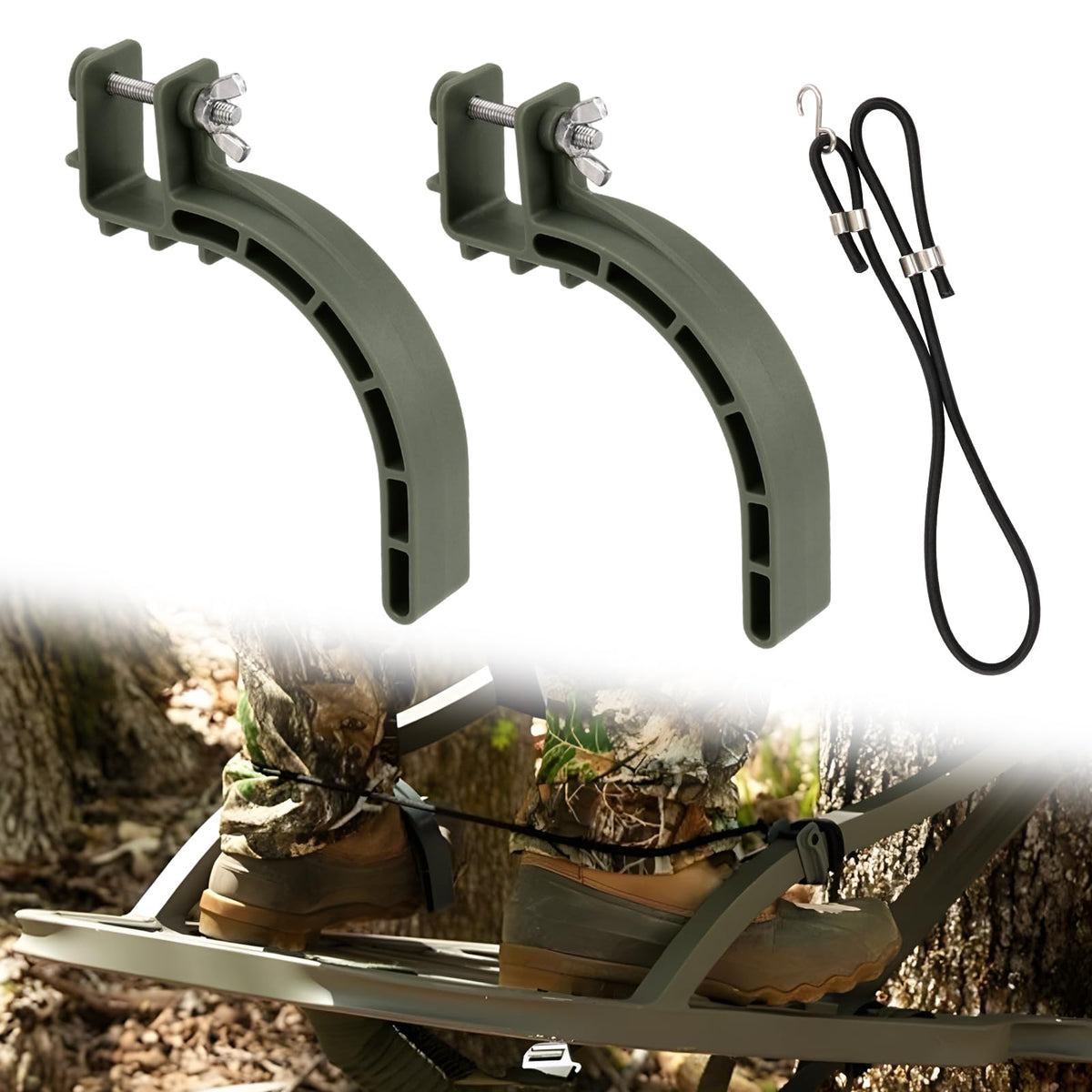 Climbing Stand Accessories with Elastic Rope (1-Pair) U454
