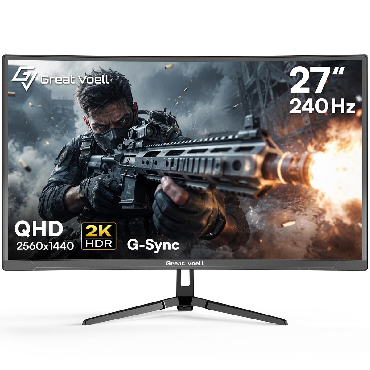 27 Inch 240Hz Curved Gaming Monitor 2K QHD X461