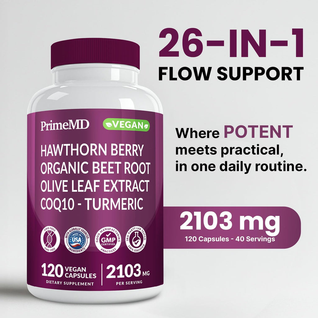 120 Caps Beet Root & CoQ10 Nitric Oxide Support M25607