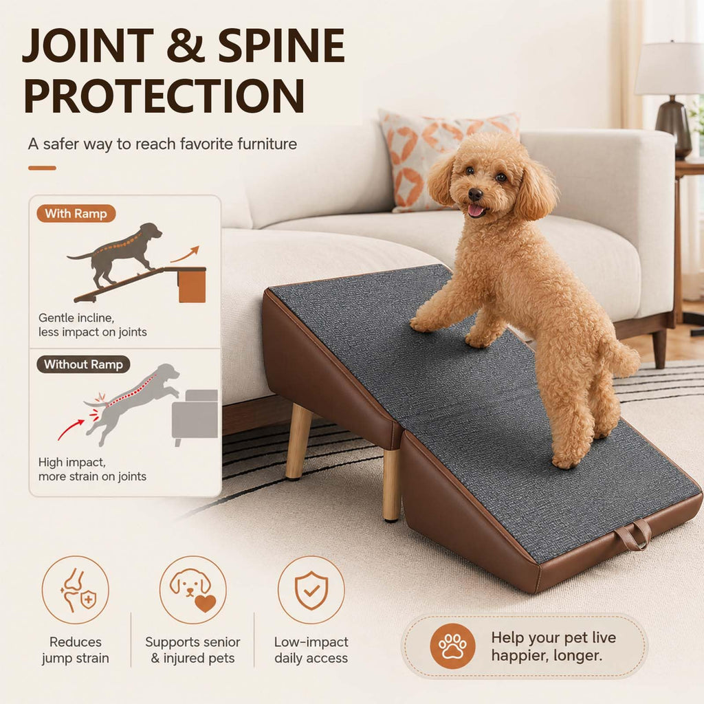 16" H Foldable Wooden Pet Stairs Z461