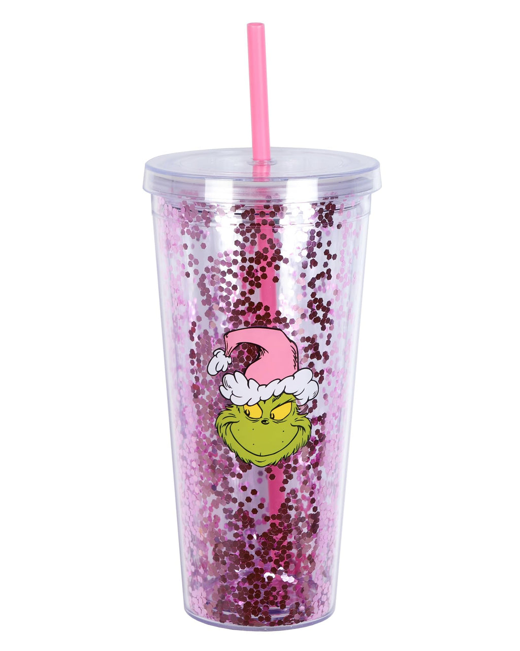 Pink 22 oz Insulated Tumbler with Straw G3594