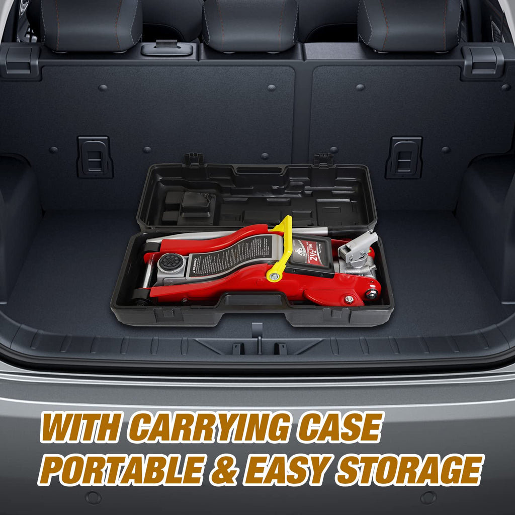 2.5 Ton Low Profile Hydraulic Floor Jack with Storage Case C8112