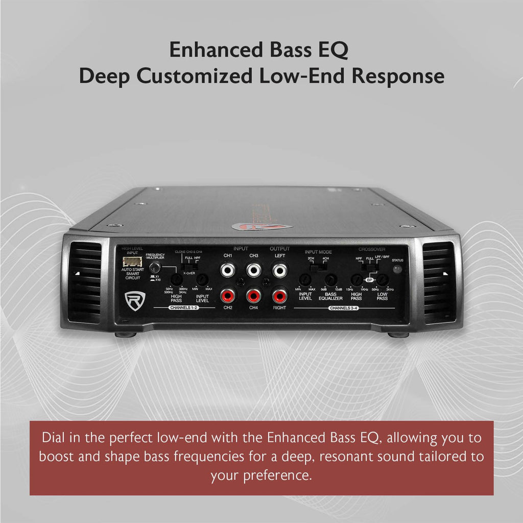 4-Channel Class A/B Car Amplifier 2400W Peak J331456