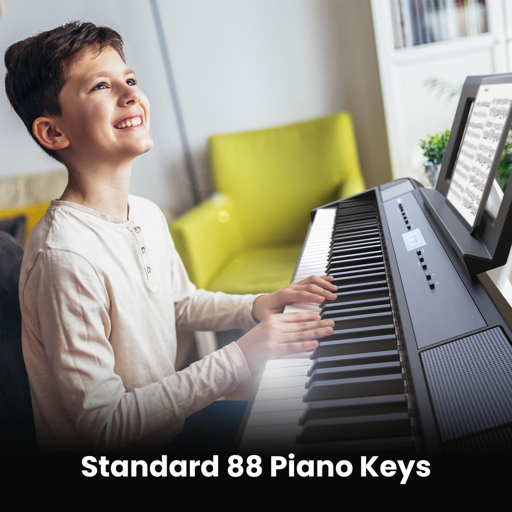 88 Keys Weighted Hammer Portable Electric Keyboard Piano with Stand S171327