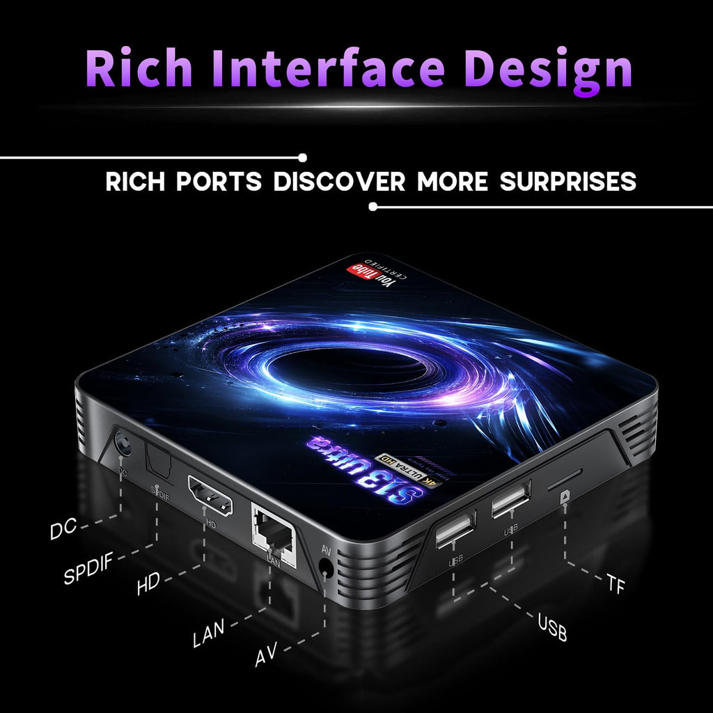 Android TV Box 4K Streaming Device J62555