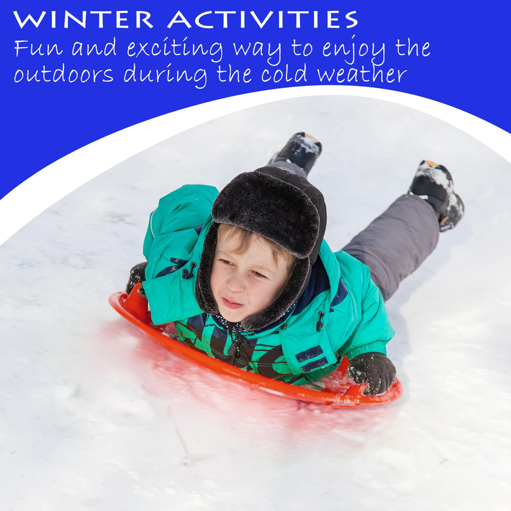 Heavy-Duty Cold Resistant Plastic Snow Sled with Handles U520