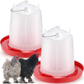 2 Pcs 2 Gallon Plastic Chicken Waterer O238341