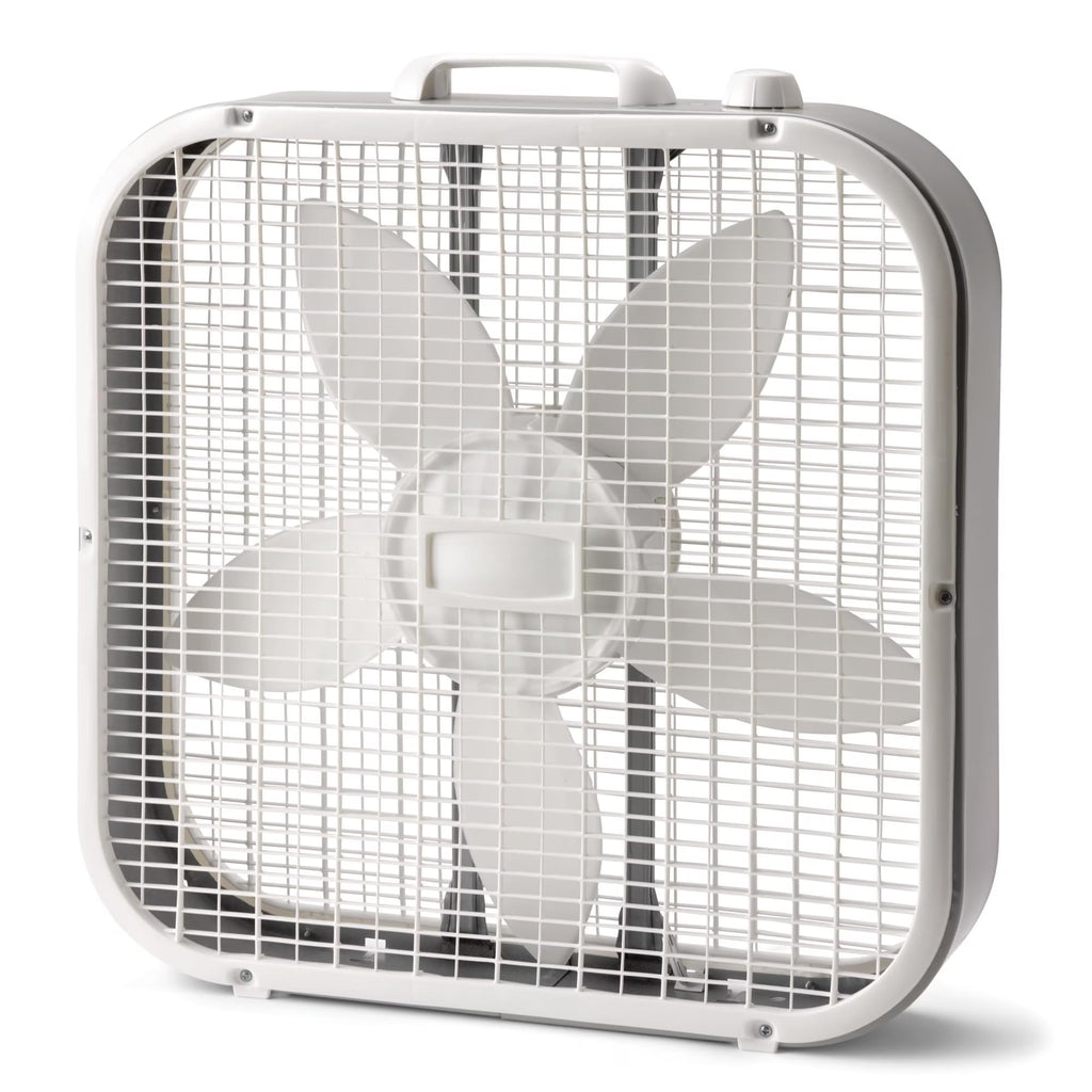 20 Inch 3 Speed White Box Fan D6969