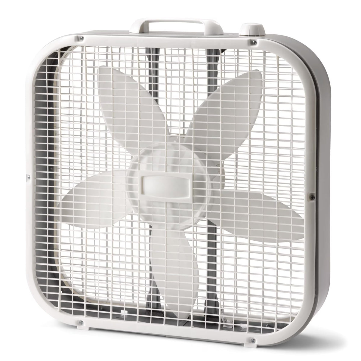 20 Inch 3 Speed White Box Fan D6969