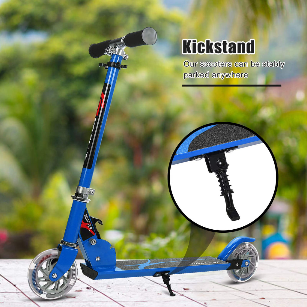 Folding Kick Scooter with 2 Flash Wheels X11861