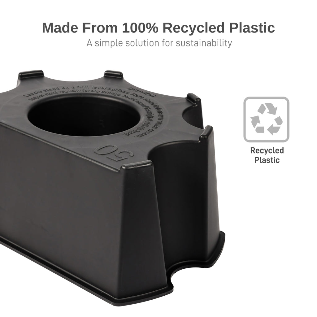 50-Gallon Black Rain Barrel Stand H388004