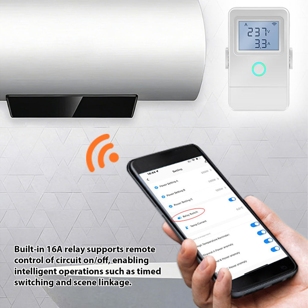 Wi Fi Real Time Electricity Usage Monitor with 3 100A Clamps X593815