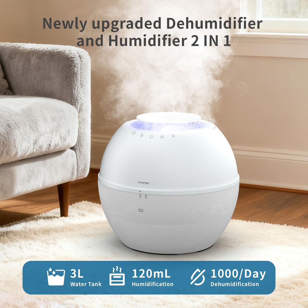2-in-1 Dehumidifier & Humidifier with Purifier, 101oz Tank H578